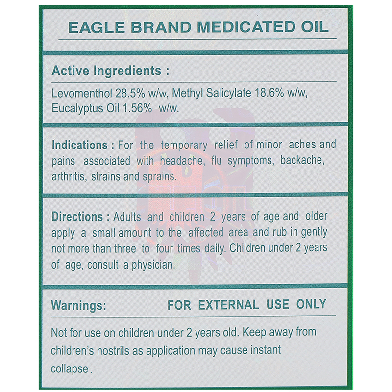 Dầu gió xanh Con Ó chai 24ml - 30